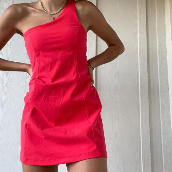 outdoor voices exercise dress one shoulder We Tested the Viral Outdoor Voices Exercise Dress